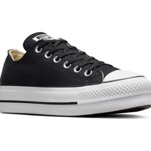 Converse Chuck Taylor All Star Lift OX Black Platform Size 7.5 Women's 560250F